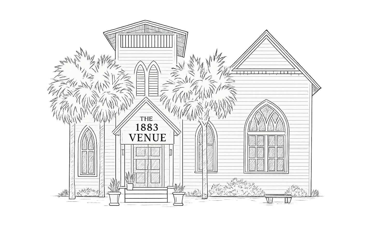Exterior of The 1883 in Eustis, Florida